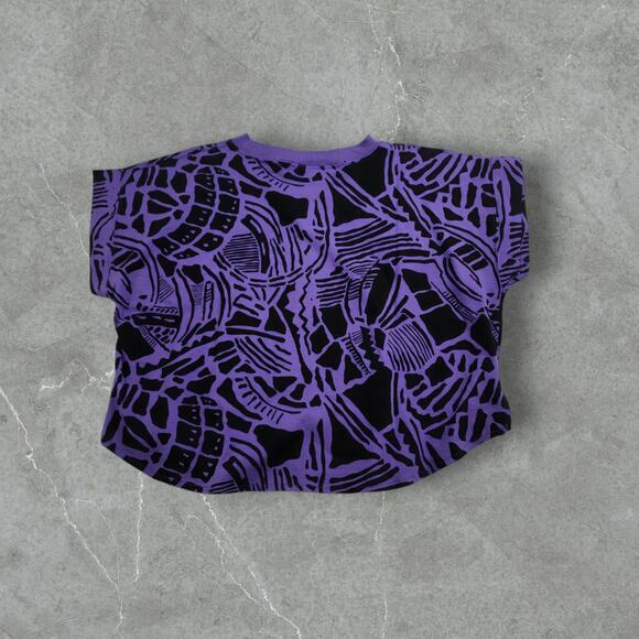 Intro by Fenn Wright Manson Purple Crop Top Adult Unisex Size Small - Picture 2 of 6